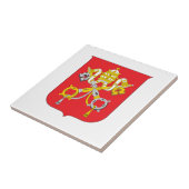 Vaticaans land wapen symbool embleem vlag tegeltje (Zijkant)