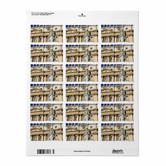 Vaticaans museum etiket (Full Sheet)