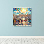 Vaticaans Plein Zonovergoten Grootheid Canvas Afdruk (Insitu (Houten vloer))