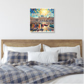 Vaticaans Plein Zonovergoten Grootheid Canvas Afdruk (Insitu (Slaapkamer))