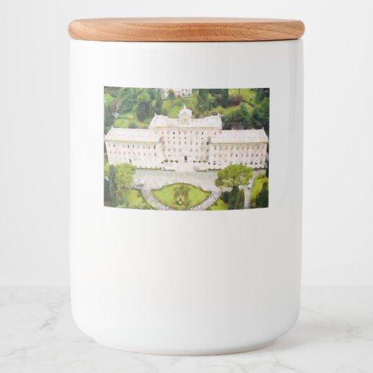 Vaticaans schilderij voedselcontainer etiket (Voorkant)