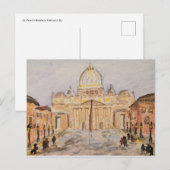 Vaticaanse ansichtkaart briefkaart (Voorkant / Achterkant)
