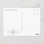 Vaticaanse ansichtkaart briefkaart (Achterkant)