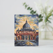 Vaticaanse kathedraal Sint-Pietersbasiliek schilde Briefkaart (Staand voorkant)