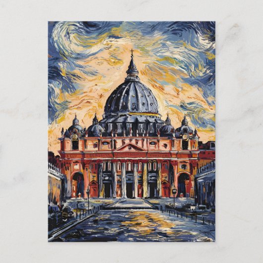 Vaticaanse kathedraal Sint-Pietersbasiliek schilde Briefkaart (Voorkant)