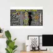 Vaticaanse Marsster Kaart-4 Poster (Thuiskantoor)