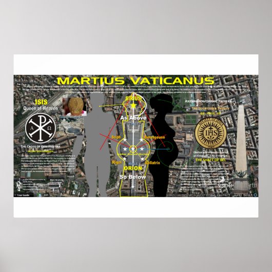 Vaticaanse Marsster Kaart-4 Poster (Voorkant)