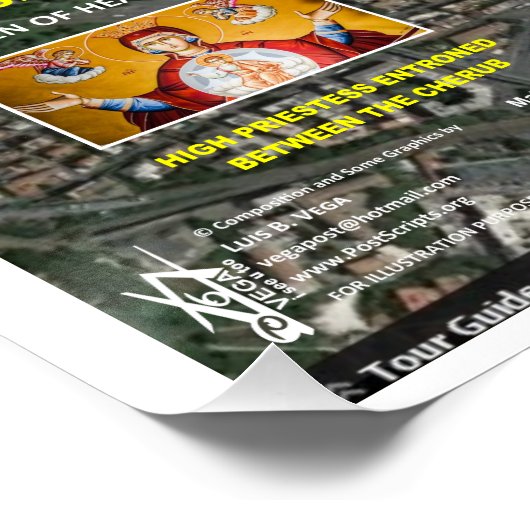 Vaticaanse sterrenkaart perfect poster (Hoek)