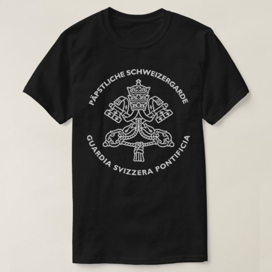 Vaticaanse Zwitserse Garde Guardia Svizzera Tshirt (Design voorkant)