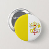 Vaticaanstaatvlag Ronde Button 5,7 Cm (Voorkant /achterkant)