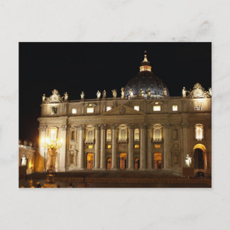Vaticaanstad Basilica bij nacht Briefkaart