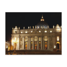 Vaticaanstad Basilica bij nacht