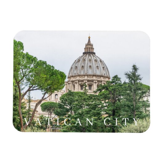 Vaticaanstad Basilica Dome uitzicht koelkastmagnee Magneet (Horizontaal)