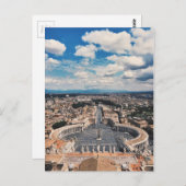 Vaticaanstad bovenaan uitzicht briefkaart (Voorkant / Achterkant)