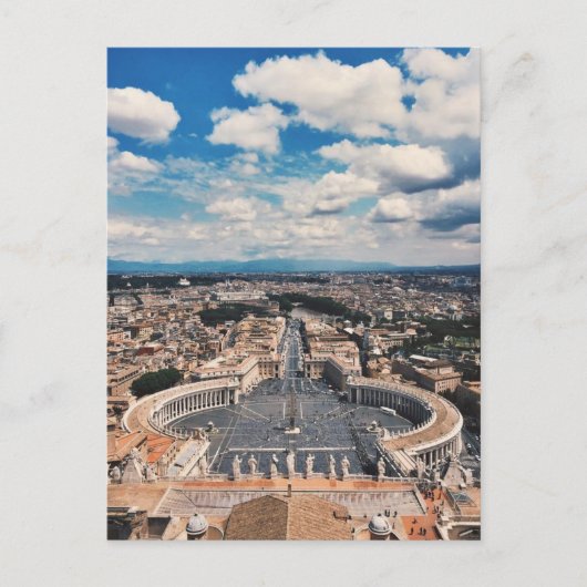 Vaticaanstad bovenaan uitzicht briefkaart (Voorkant)