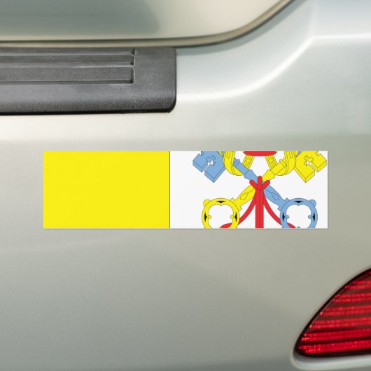 Vaticaanstad Bumpersticker (Op auto)