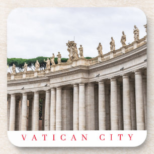 Vaticaanstad Colonnade uitzicht onderzetters