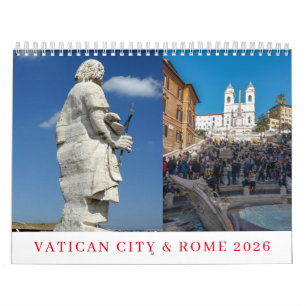 Vaticaanstad en Rome 2026 kalender