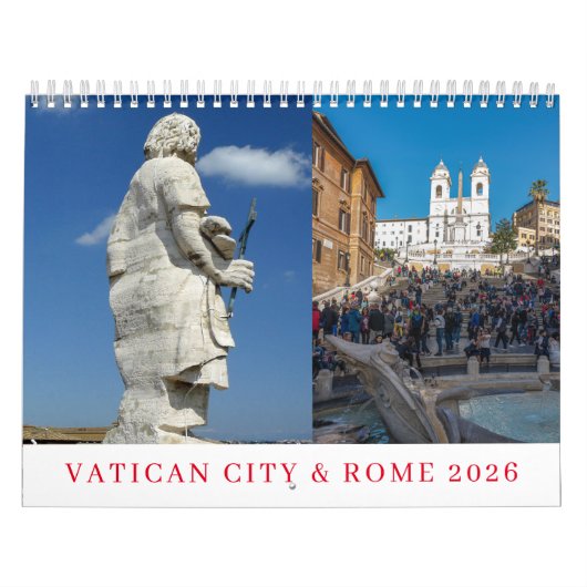 Vaticaanstad en Rome 2026 kalender (Hoes)