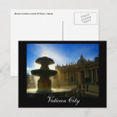 vaticaanstad fontein briefkaart (Voorkant / Achterkant)