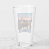 Vaticaanstad in de nacht rooms-katholieke kerk glas (Achterkant)