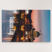 Vaticaanstad in de nacht rooms-katholieke kerk legpuzzel (Horizontaal)