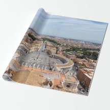 Vaticaanstad, Italië: bovenaanzicht van het Sint-P