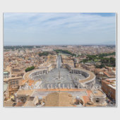 Vaticaanstad, Italië: Luchtbeeld van het Sint-Piet Cadeaupapier (Vlak)