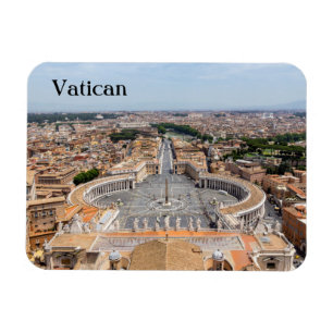 Vaticaanstad, Italië: Luchtbeeld van het Sint-Piet Magneet