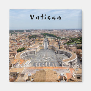Vaticaanstad, Italië: Luchtbeeld van het Sint-Piet Magneet