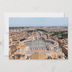 Vaticaanstad, Italië: St. Pietersplein luchtfoto Kaart