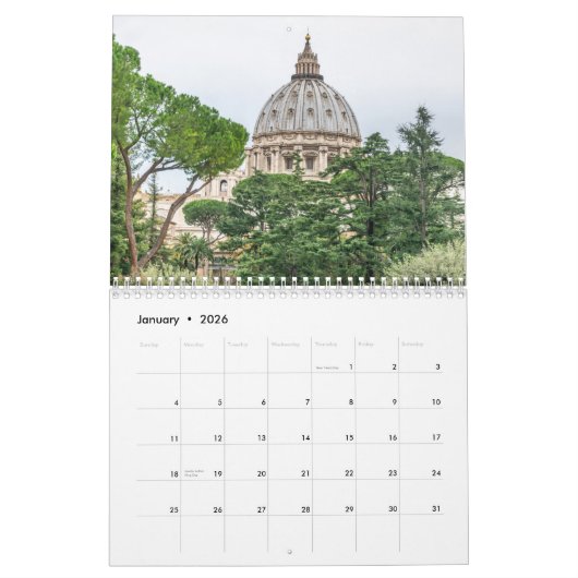 Vaticaanstad kalender 2026 (Jan 2026)