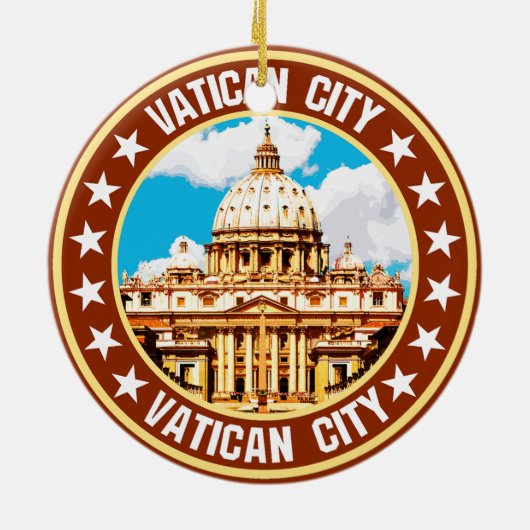 Vaticaanstad Keramisch Ornament (Achterkant)