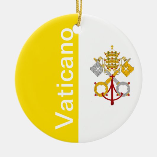 Vaticaanstad Keramisch Ornament (Voorkant)
