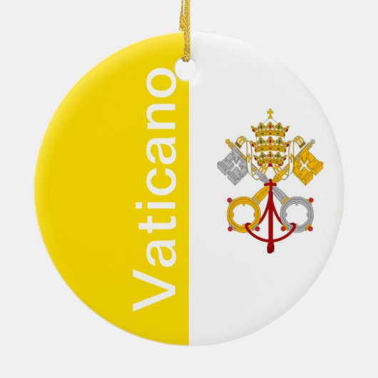 Vaticaanstad Keramisch Ornament (Achterkant)