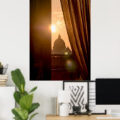 Vaticaanstad op zonsondergang poster (Thuiskantoor)