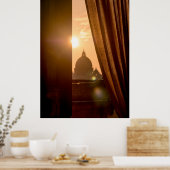 Vaticaanstad op zonsondergang poster (Keuken)