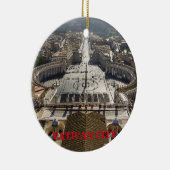 Vaticaanstad Panorama kerst-ornament Keramisch Ornament (Rechts)