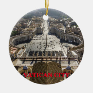 Vaticaanstad Panorama kerst-ornament Keramisch Ornament