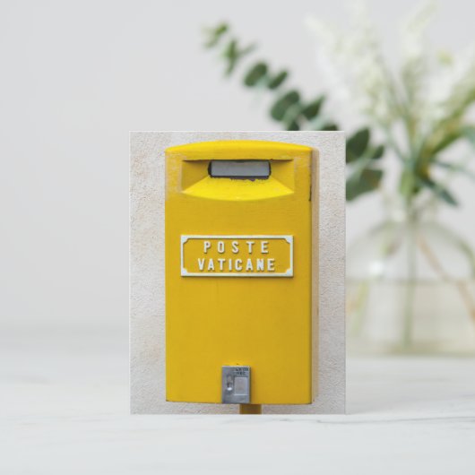 Vaticaanstad postbus uitzicht briefkaart (Staand voorkant)
