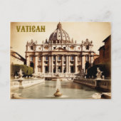 Vaticaanstad Reizen Art Vintage Briefkaart (Voorkant)