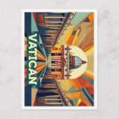 Vaticaanstad Reizen artistiek kleurrijk Briefkaart (Voorkant)
