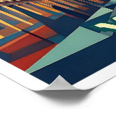 Vaticaanstad Reizen artistiek kleurrijk Poster (Hoek)