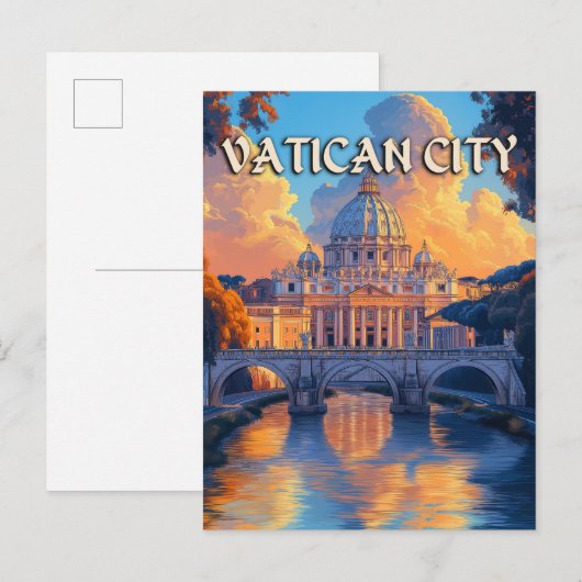  Vaticaanstad Reizen Briefkaart (Voorkant / Achterkant)