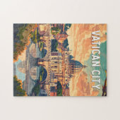 Vaticaanstad Reizen Kunst Vintage Legpuzzel (Horizontaal)