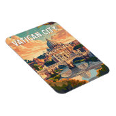 Vaticaanstad Reizen Kunst Vintage Magneet (Rechterzijde)