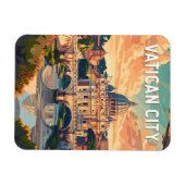 Vaticaanstad Reizen Kunst Vintage Magneet (Horizontaal)