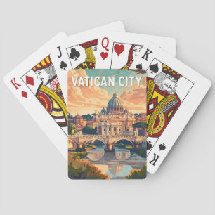 Vaticaanstad Reizen Kunst Vintage Pokerkaarten