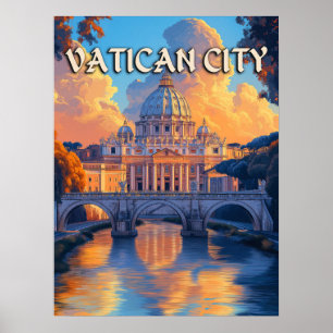  Vaticaanstad Reizen Poster