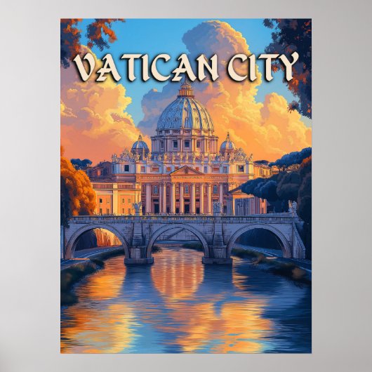 Vaticaanstad Reizen Poster (Voorkant)